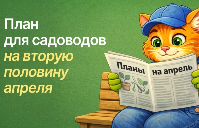 План для садоводов на вторую половину апреля 🗞️