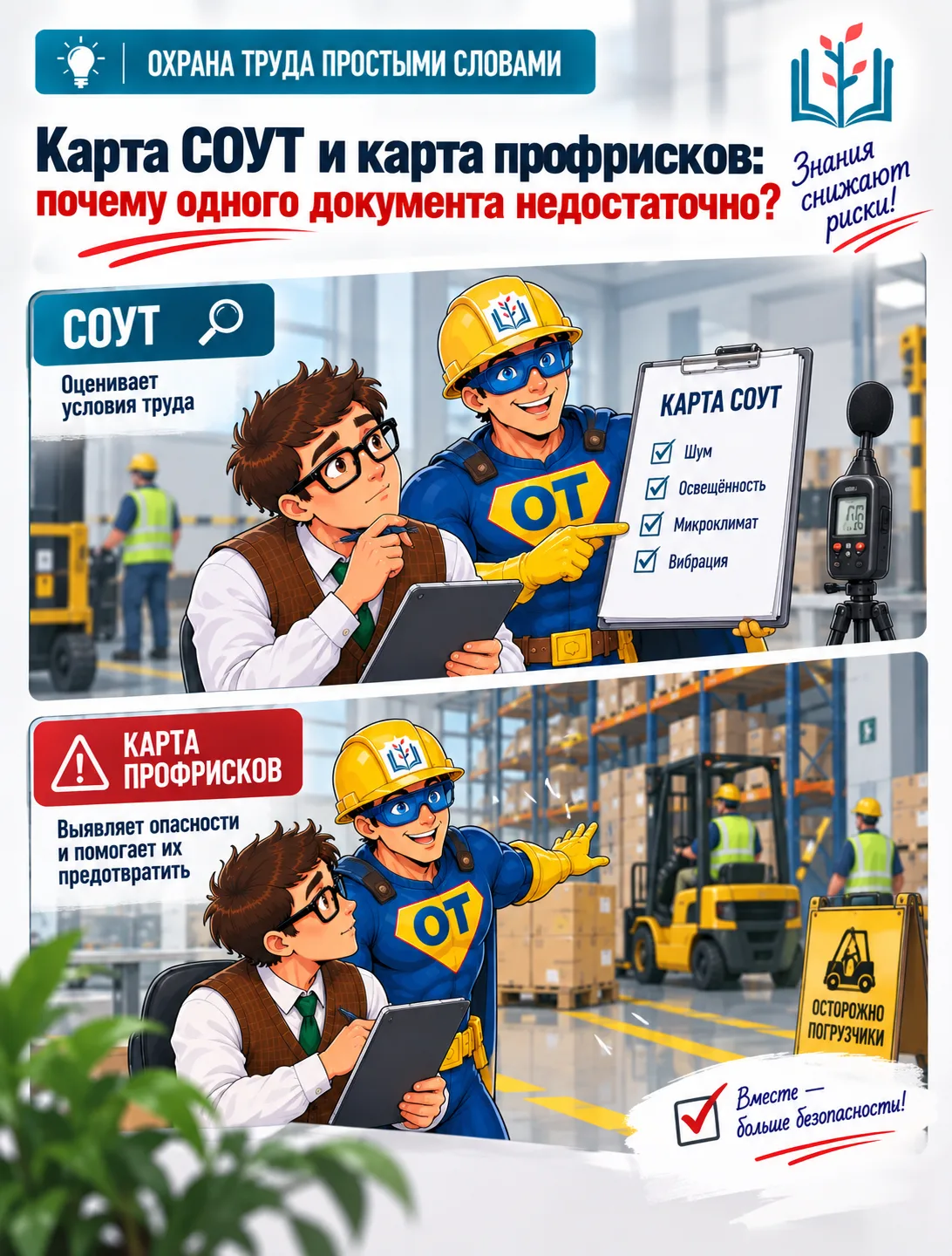 Карта СОУТ и карта профрисков: почему одного документа недостаточно?