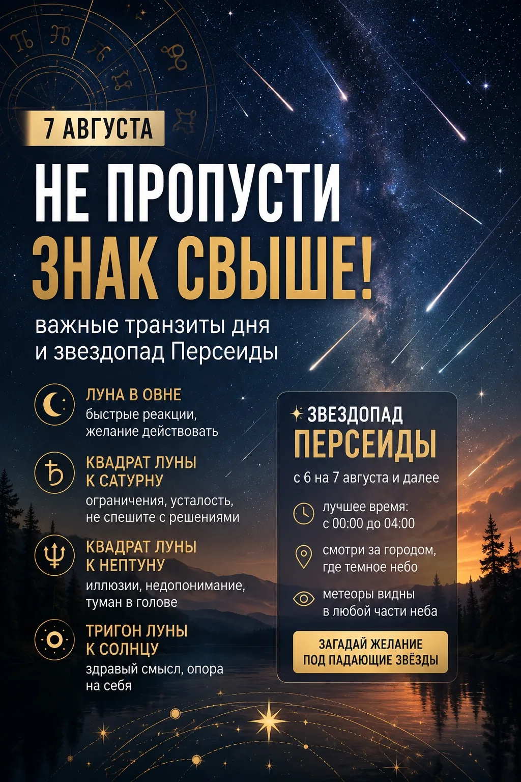 Астропрогноз на 7 августа