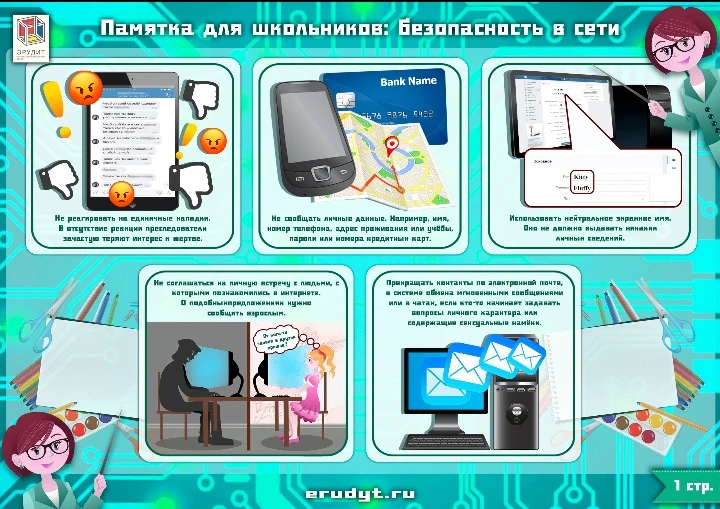 ПРАВИЛА БЕЗОПАСНОСТИ В СЕТИ
#БорисовскаяНОШ
#Кибербезопасность