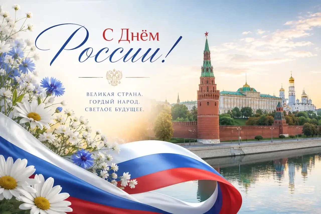 С Днём России! 🇷🇺

12 июня — это не просто дата в календаре, это день, когда мы с гордостью осозна
