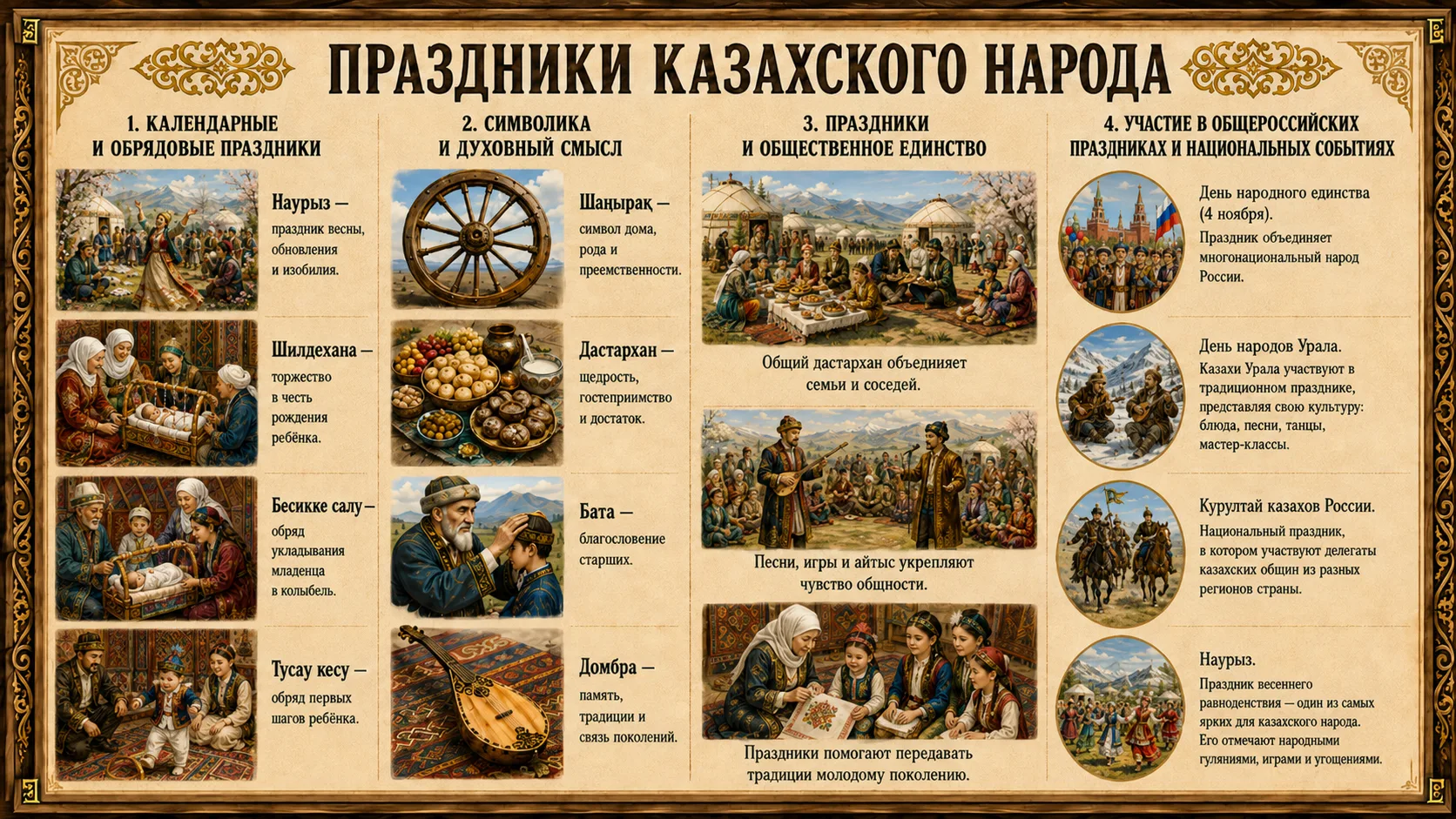 ПРАЗДНИЧНАЯ КУЛЬТУРА КАЗАХСКОГО НАРОДА | ВМЕСТЕ МЫ - ОДНА РОССИЯ️