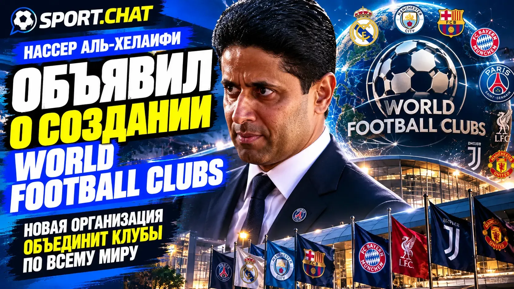 Нассер Аль-Хелаифи объявил о создании World Football Clubs: новая организация объединит...