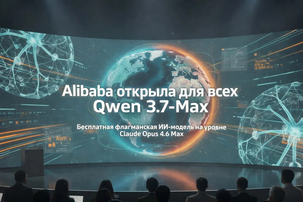 Alibaba открыла для всех Qwen 3.7-Max — бесплатную флагманскую ИИ-модель, которая вышла...