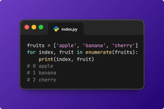 Преимущества метода enumerate()