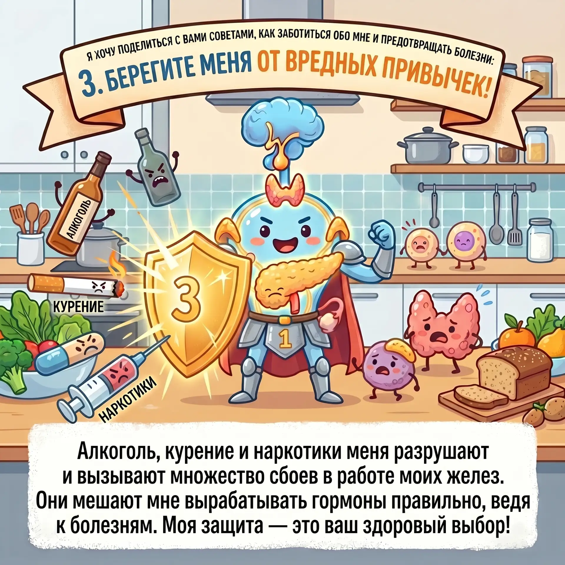 Период с 18 по 24 мая 2026 года обозначен Неделей профилактики заболеваний эндокринной системы (в че