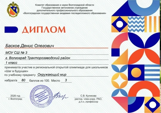 Ученики 1 «В» класса под руководством Анны Александровны Степанова достигли высоких результатов в Ре