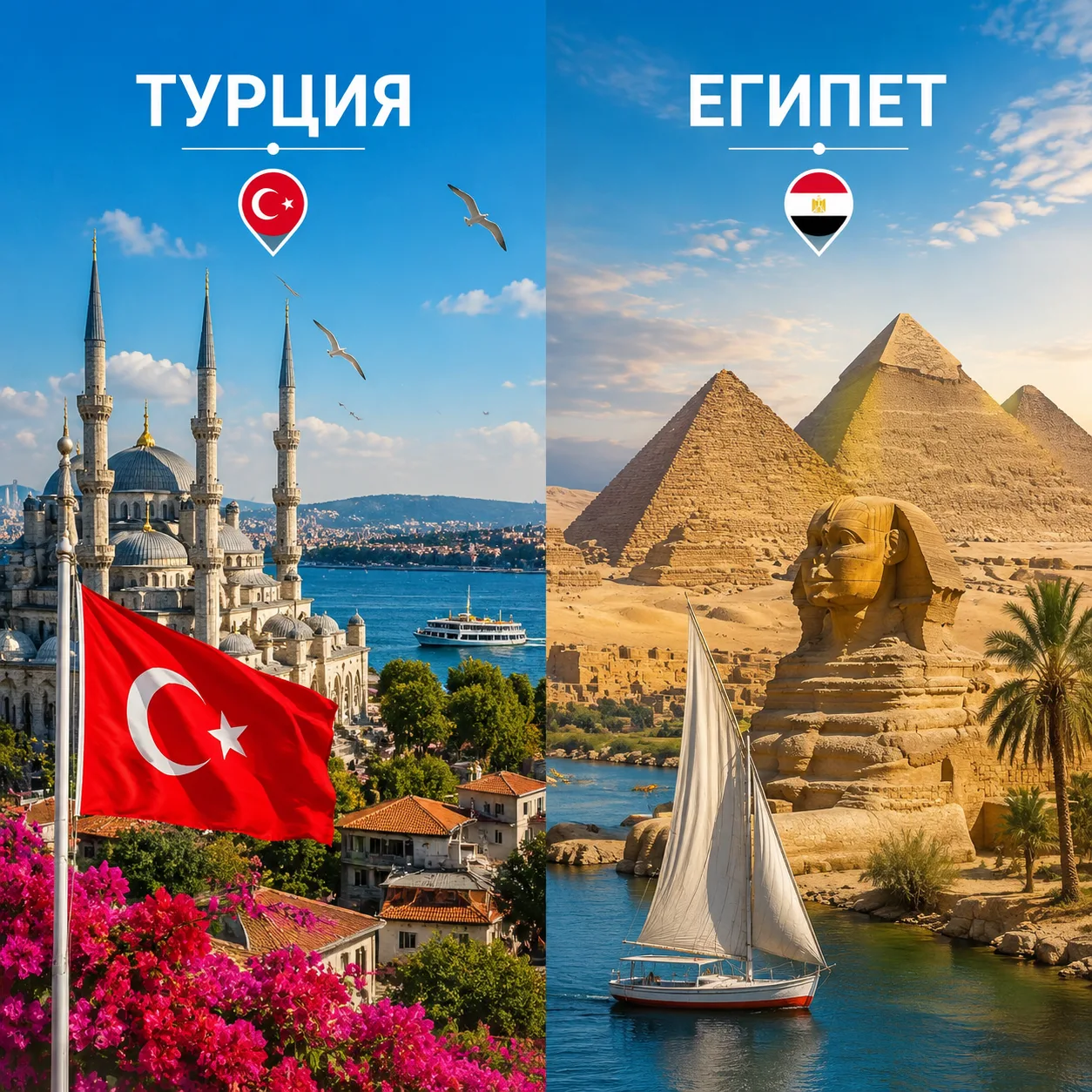 🌞 ТУРЦИЯ или ЕГИПЕТ? ВЫБИРАЙ! 🔥

✈️ Вылеты из Екатеринбурга 
🥗 Питание - Все включено 
💰 Цены за