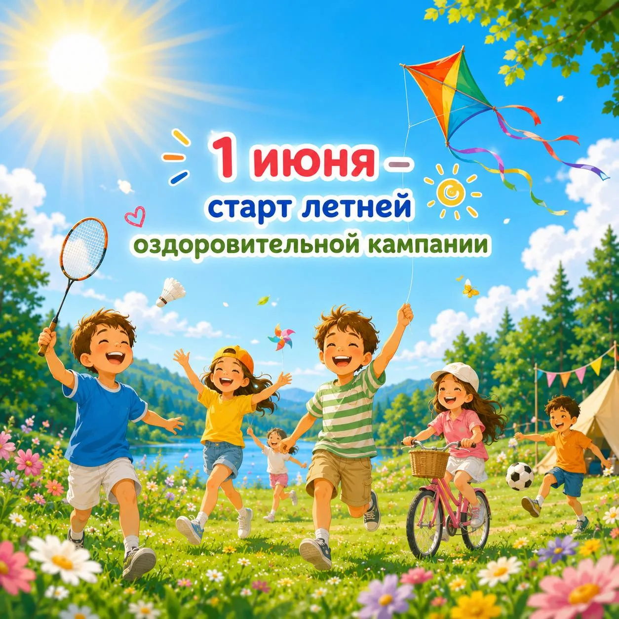 Через 2 недели долгожданные каникулы! ☀️  С 1 июня в Южном по традиции стартует летняя оздоровительн