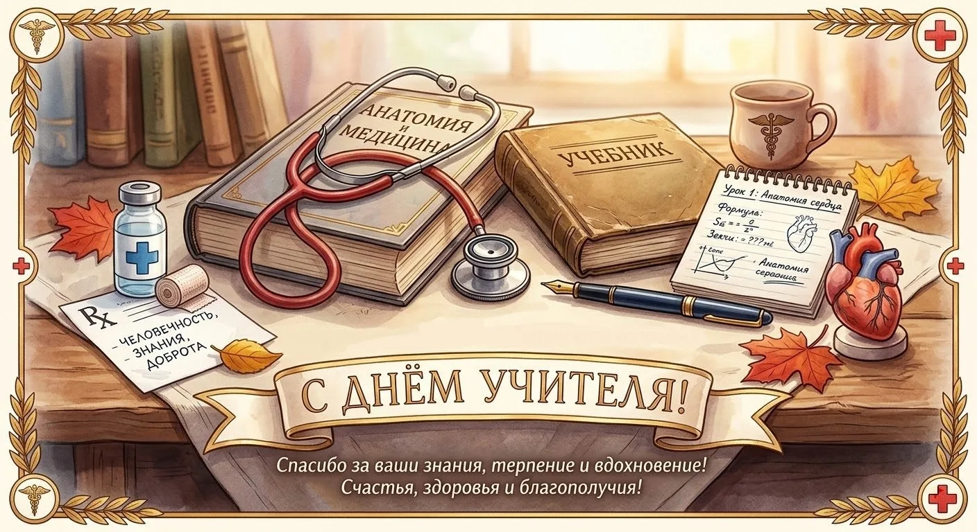 🎓 С ДНЁМ УЧИТЕЛЯ! | Сердечное поздравление от лечебного факультета № 1 🩺💐