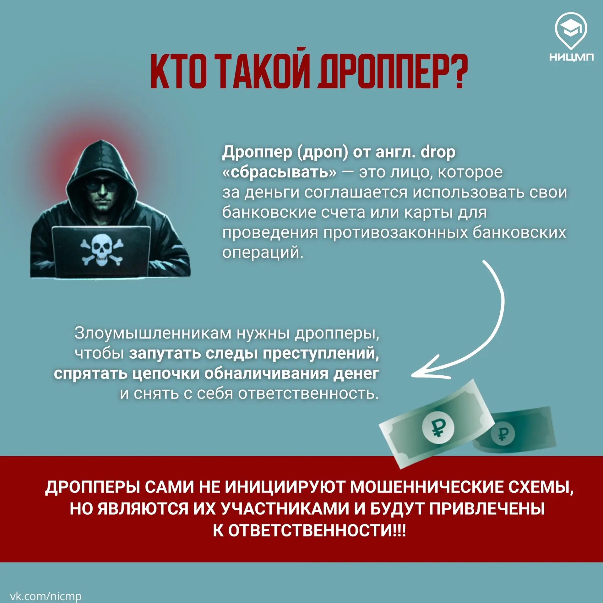 ❓Что такое дроппинг и как пользователи могут оказаться вовлечены в преступление?   В интернете часто