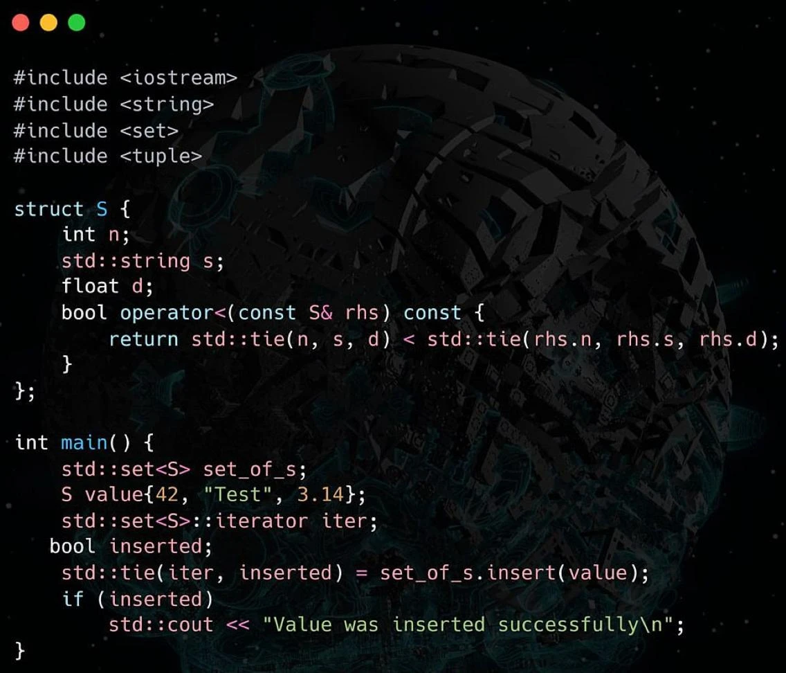std::tie