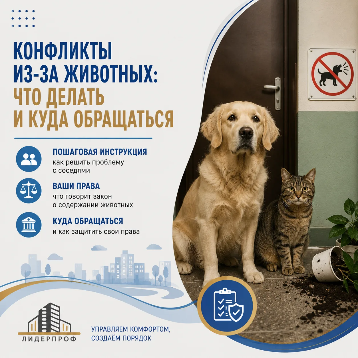 🐶🐱 Конфликты с соседями из-за животных: что делать и куда обращаться?

Домашние животные часто ста