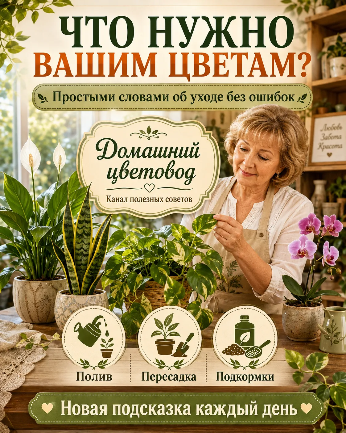 🌿 Поливаете, переставляете, подкармливаете — а растение всё равно выглядит так, будто ...