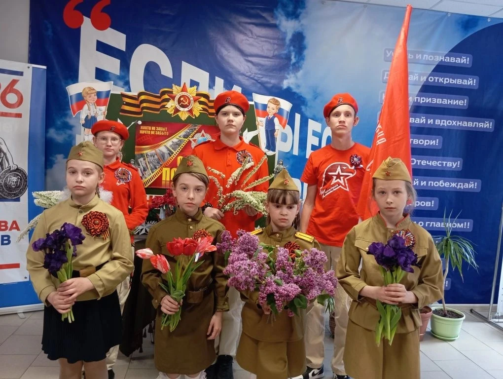 В преддверии Дня Победы юнармейцы,  «Орлята России» нашей школы приняли участие в акции...