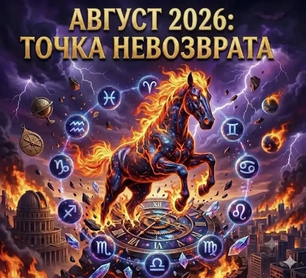 🔥 АВГУСТ 2026: ПОЧЕМУ ЭТОТ МЕСЯЦ СТАНЕТ ТОЧКОЙ НЕВОЗВРАТА?

Год Огненной Лошади набирает скорость. 