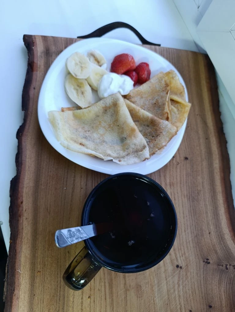 Пока все ещё в нашем доме спят - у меня завтрак 🤗