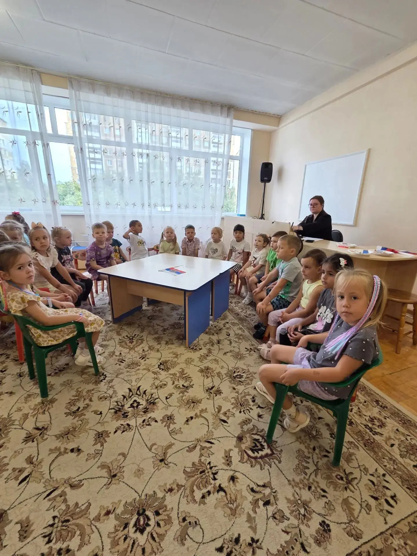 Группа "Колокольчики" сегодня отмечала праздник День Государственного флага Российской ...