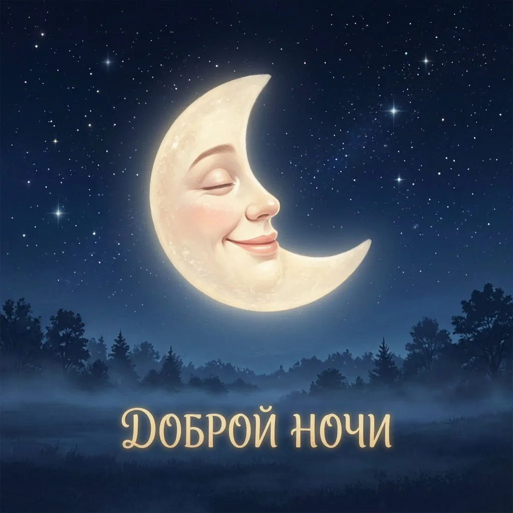 Доброй ночи! Пусть сон будет крепким, а утро — бодрым. Отдохни как следует — ты это зас...