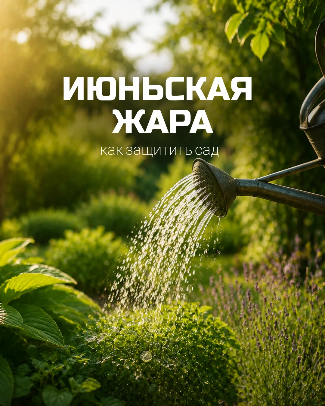 ☀️ Июньская жара: как поливать сад и не навредить?
