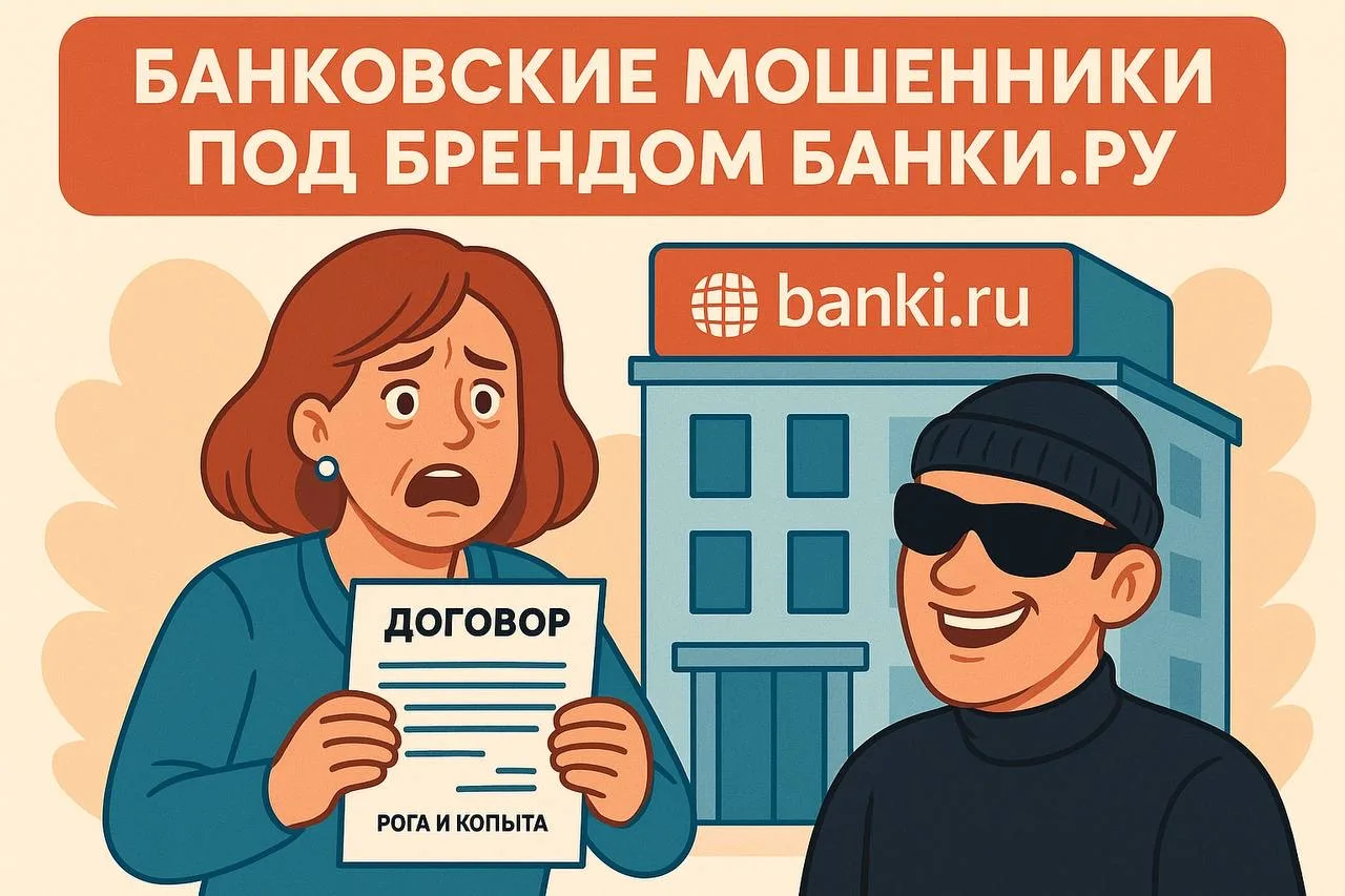 ❗️Банковские мошенники под брендом БАНКИ.РУ 

Люди неисправимы. И мошенники продолжают этим пользова