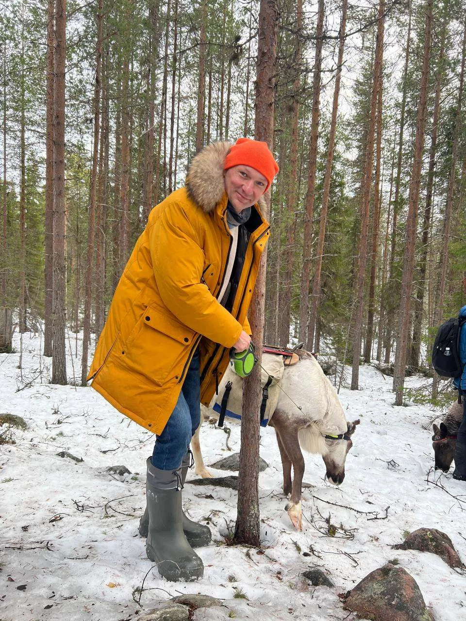 Выгуляли северных оленей, как домашних питомцев...  🦌 Колоссальный опыт общения с самыми настоящими 
