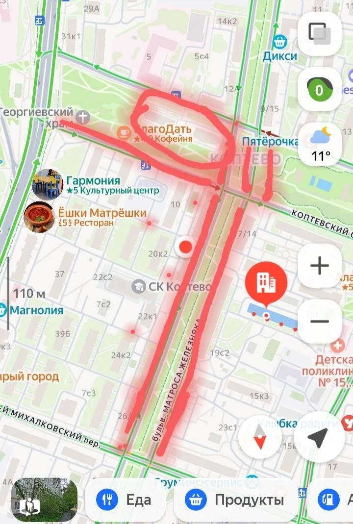 💡 Есть некоторая проблема с освещением на выделенном участке, что на карте. Сами фонар...