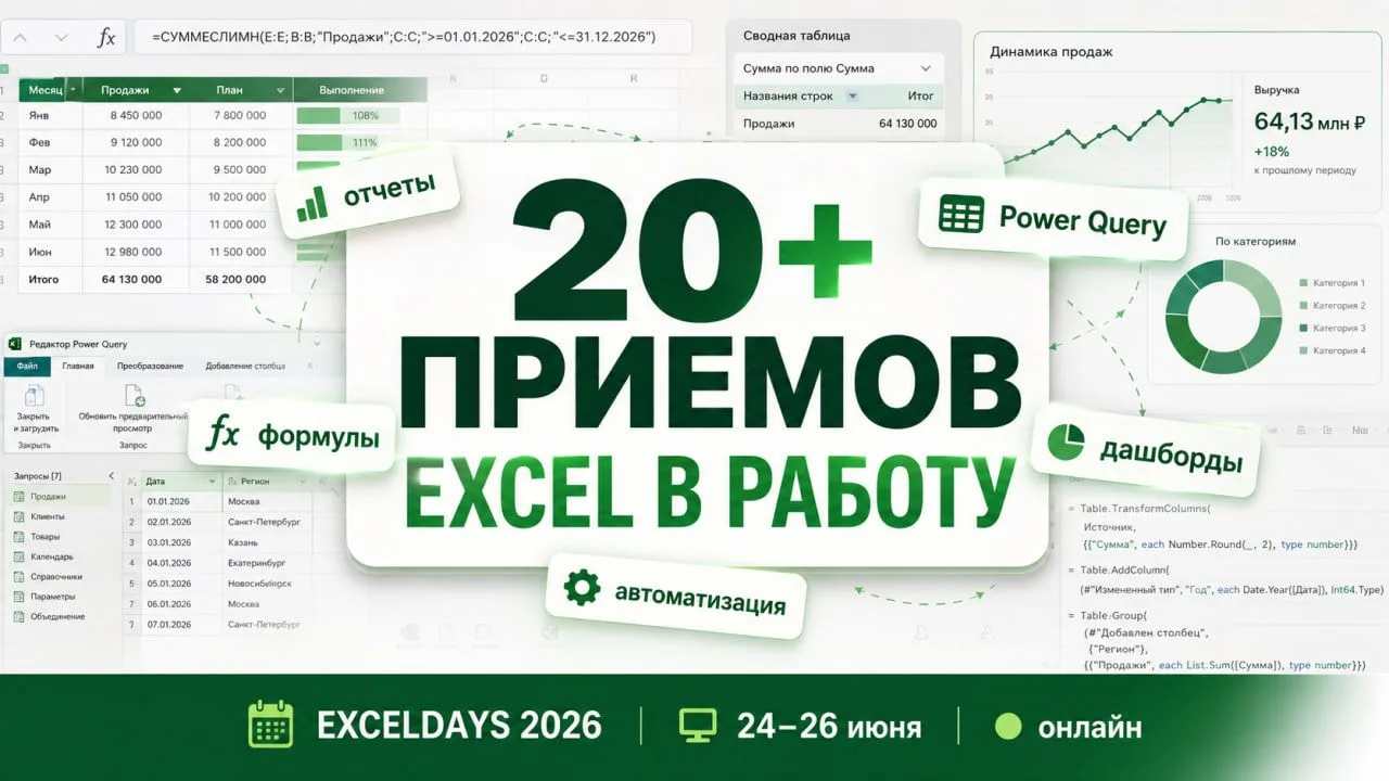 Конференция, которую стоит посетить, если Excel у вас открыт почти каждый день