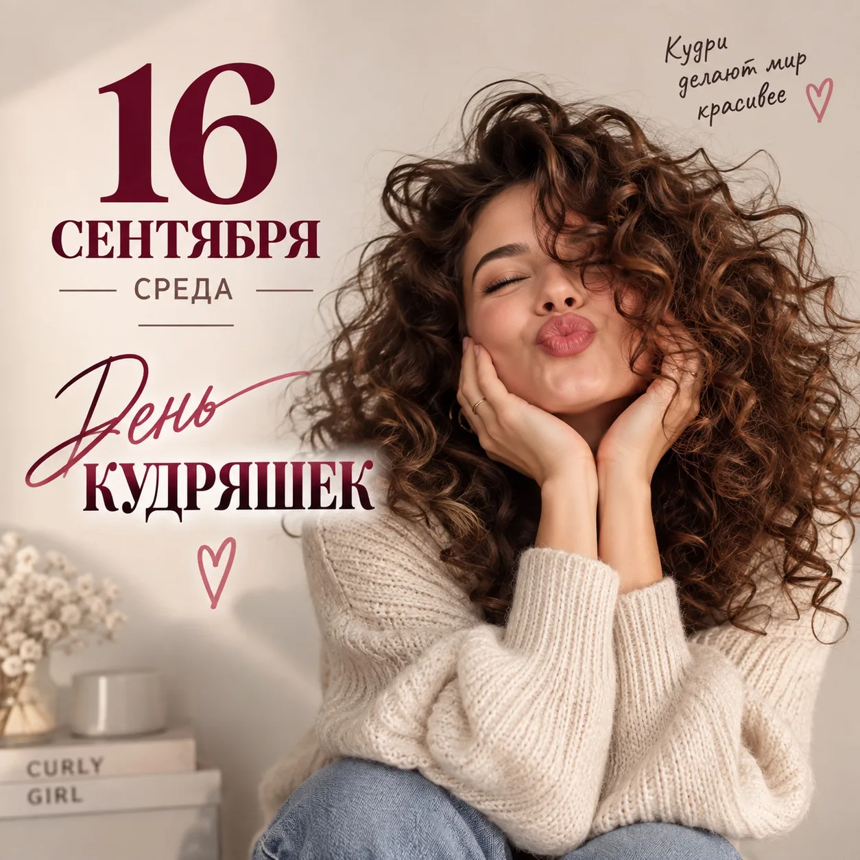 16 сентября — День завитушек, кудряшек, локонов, волют и вензелей 🌀