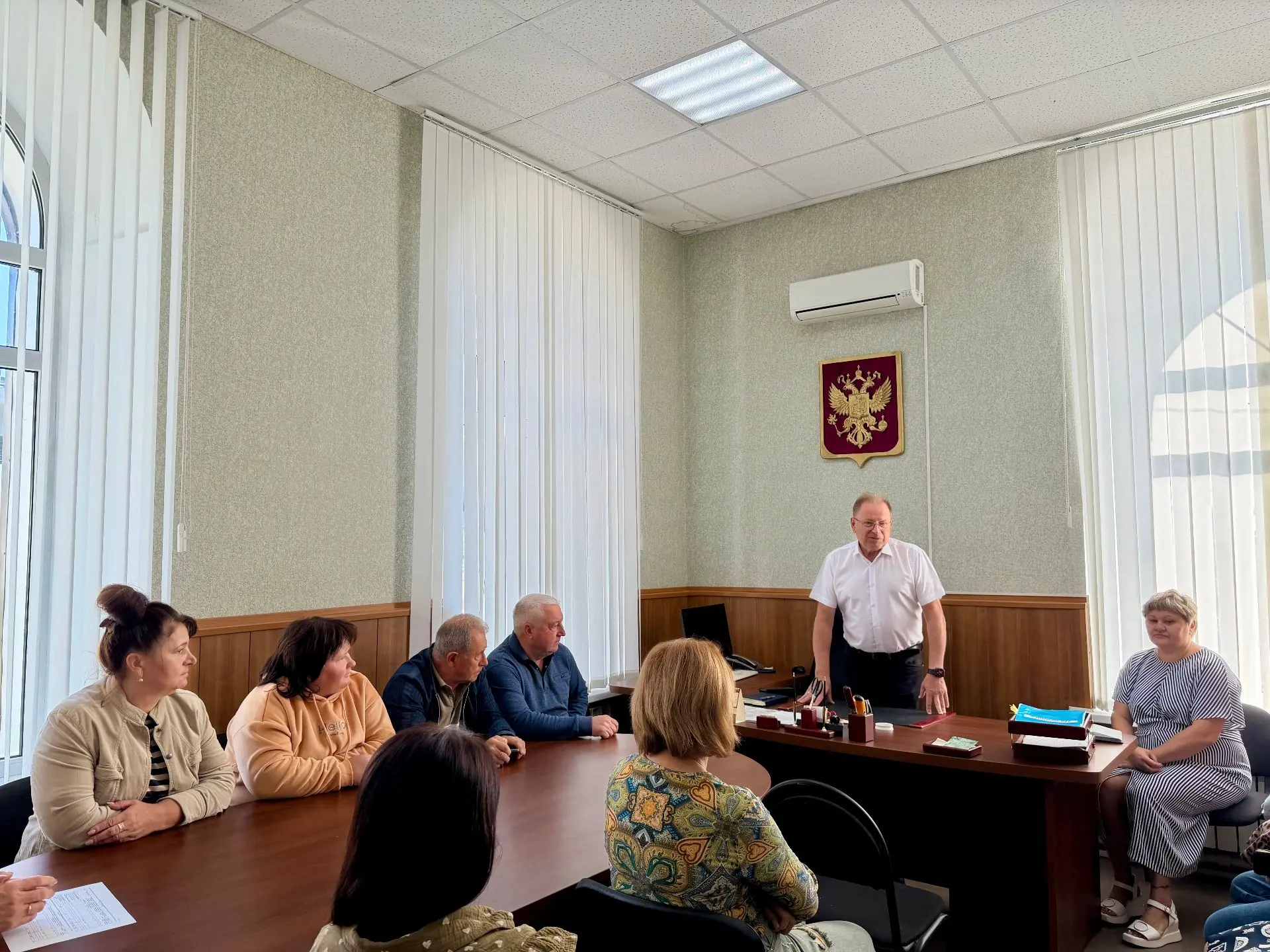 Сегодня состоялась встреча с трудовым коллективом Валуйского благоустройства