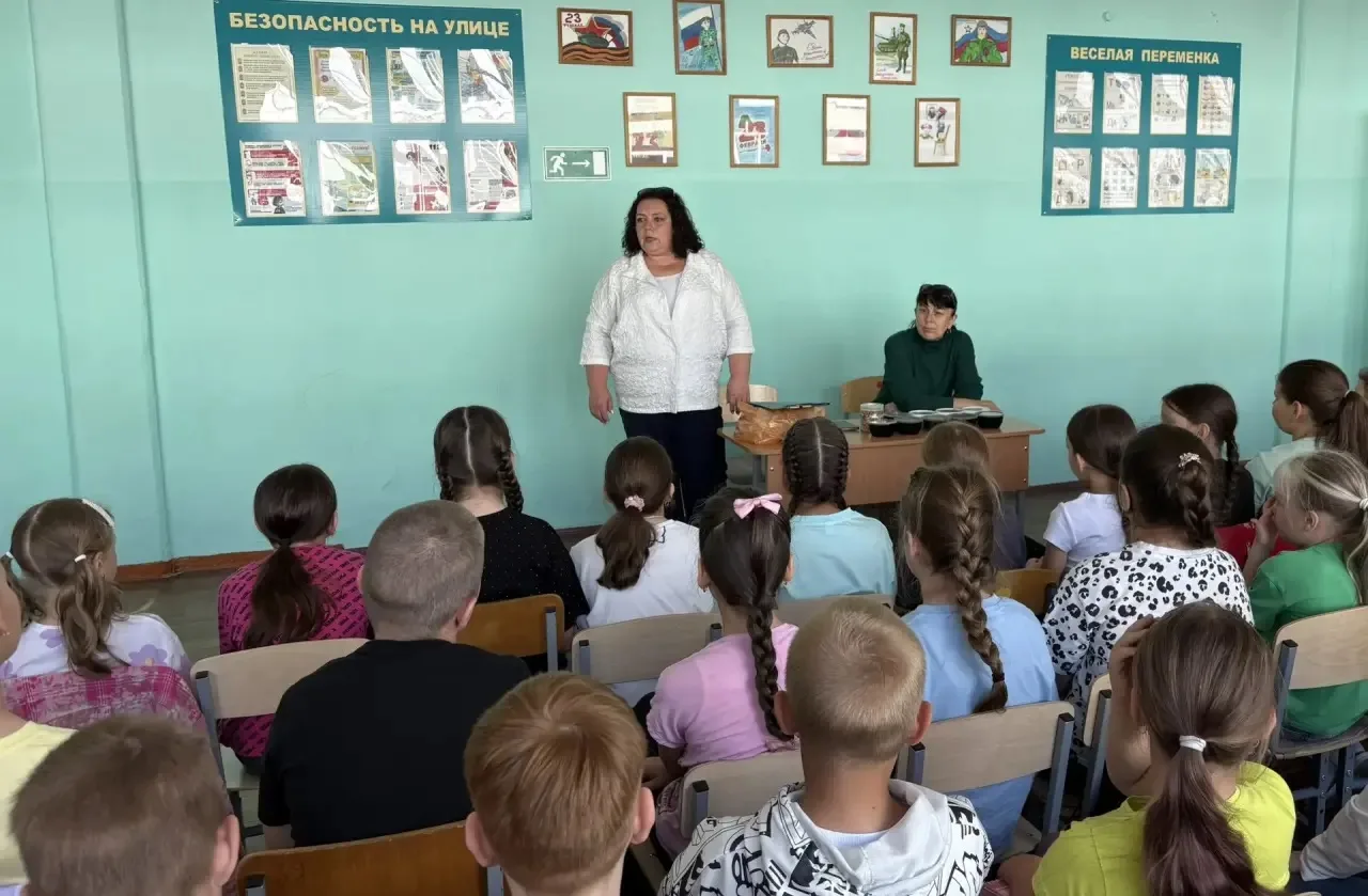В пришкольном лагере «Орлята России» прошла встреча на тему «Доброволец, волонтер— это ...