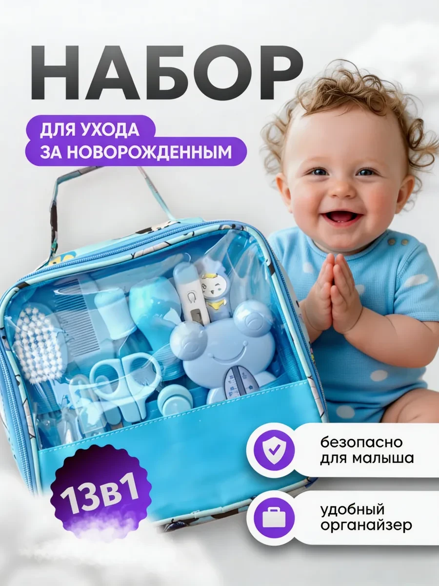 ⚡️ Набор для ухода за новорожденным маникюрный на выписку, FluffyShop