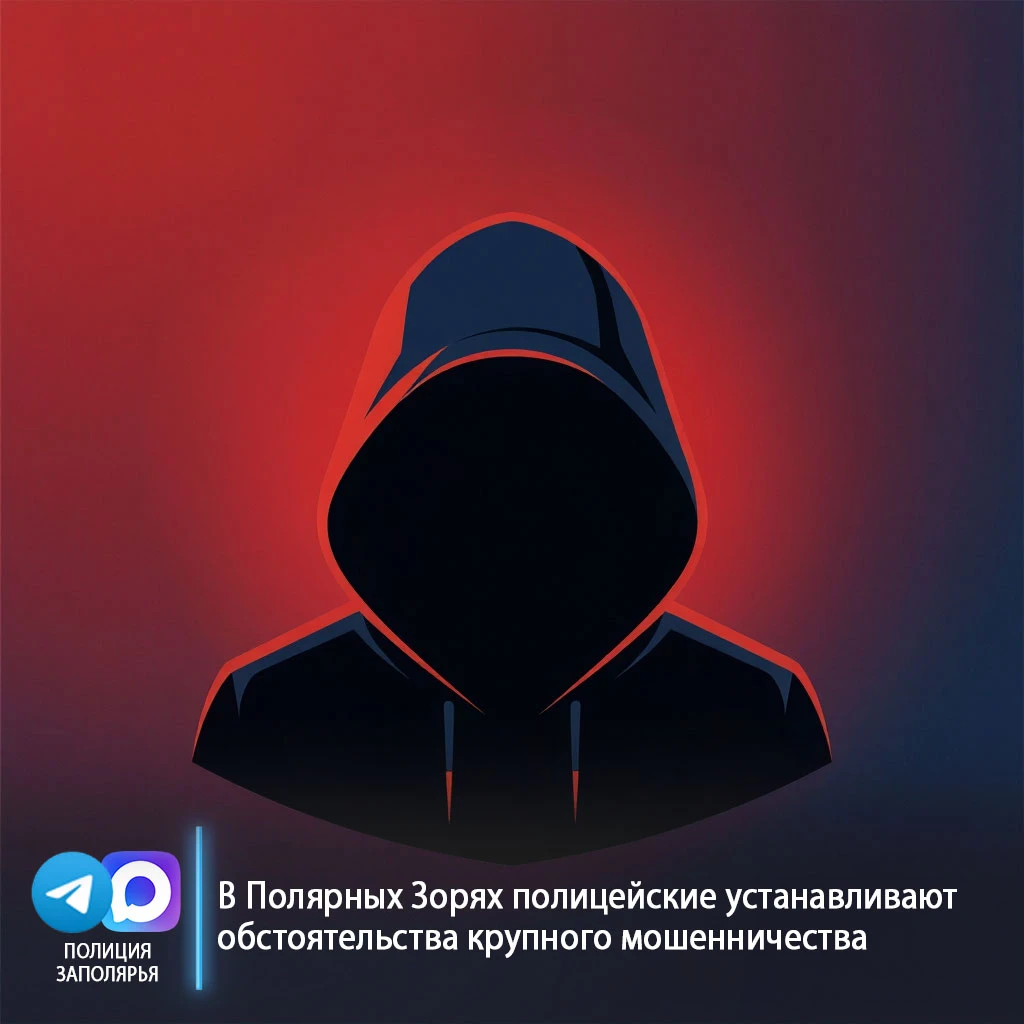 📞 В Полярных Зорях полицейские устанавливают обстоятельства крупного мошенничества