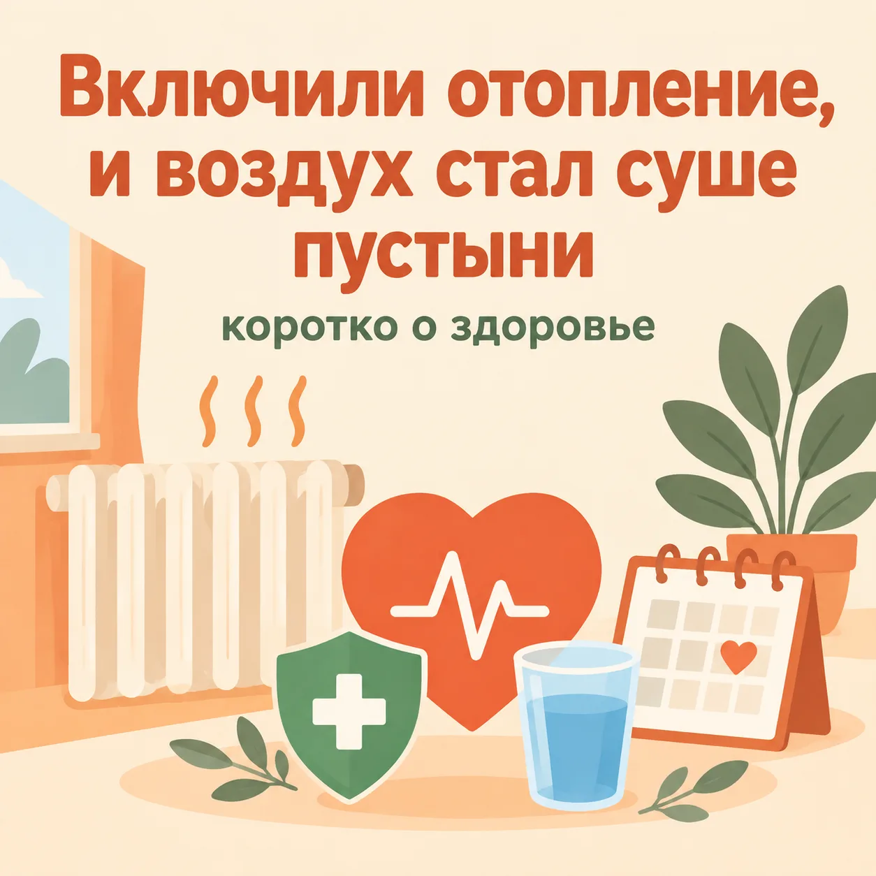 🏠 Включили отопление, и воздух стал суше пустыни