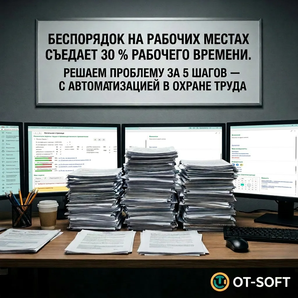 🔎 Беспорядок на рабочих местах съедает 30 % рабочего времени. Решаем проблему за 5 шаг...