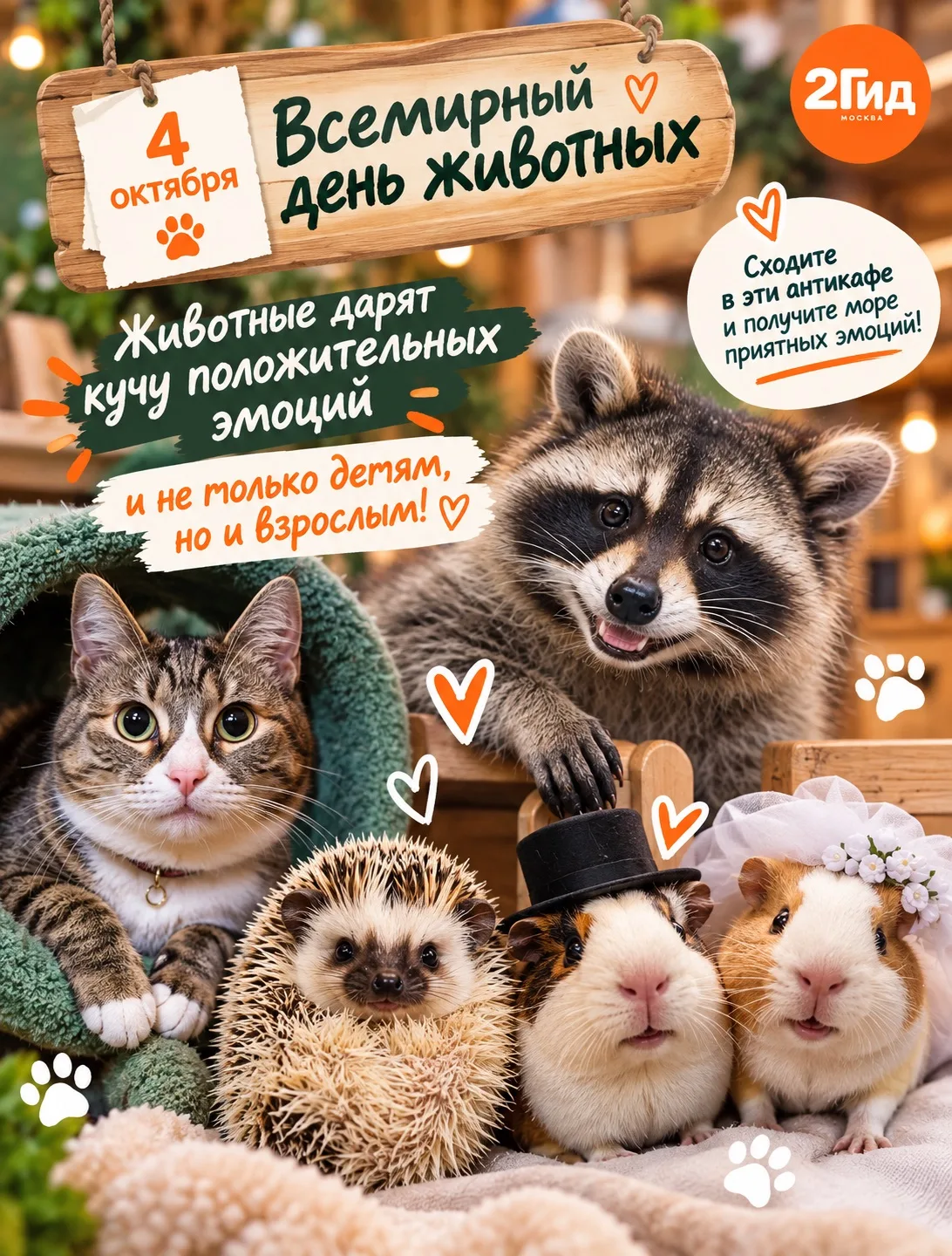 🐾 4 октября — Всемирный день животных!