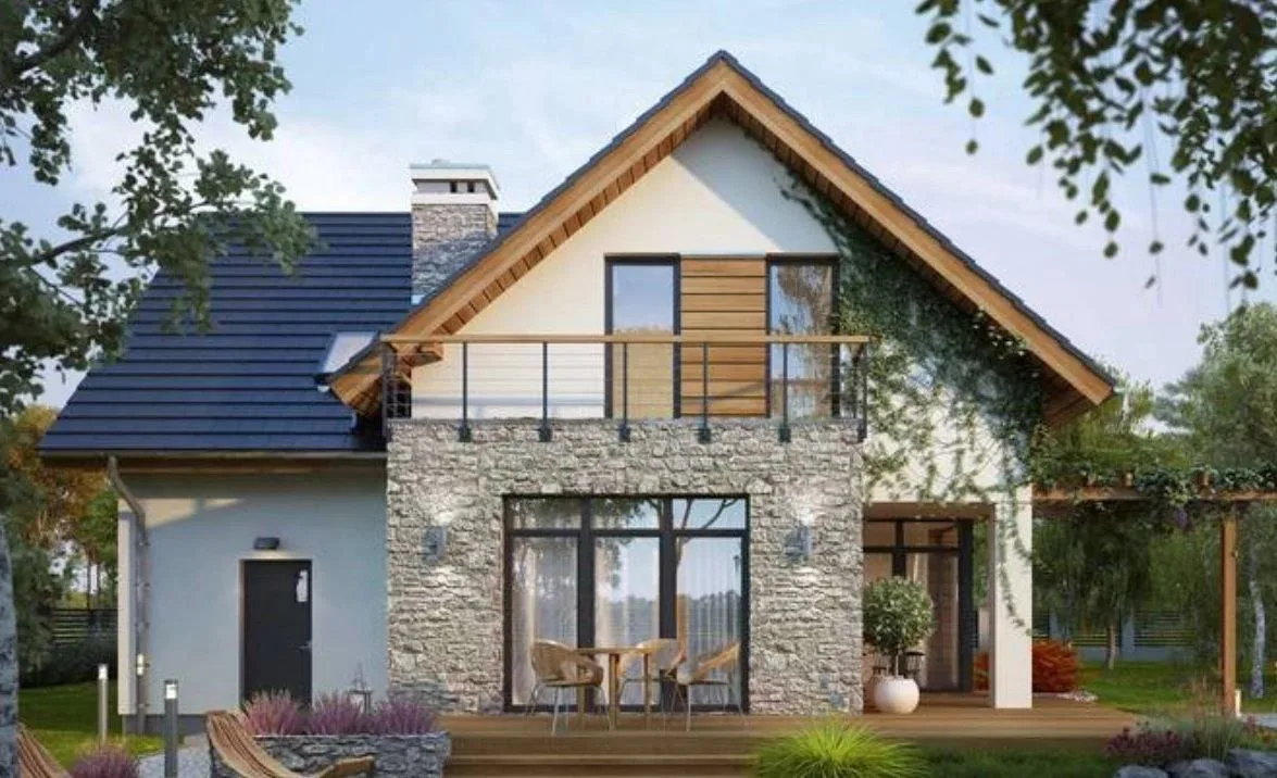 Стильный загородный коттедж 127 кв.м. 🏠