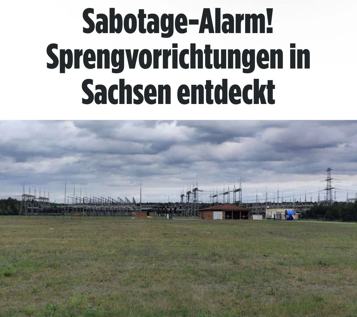 В Германии на линиях электропередачи возле двух подстанций обнаружили взрывные или зажи...