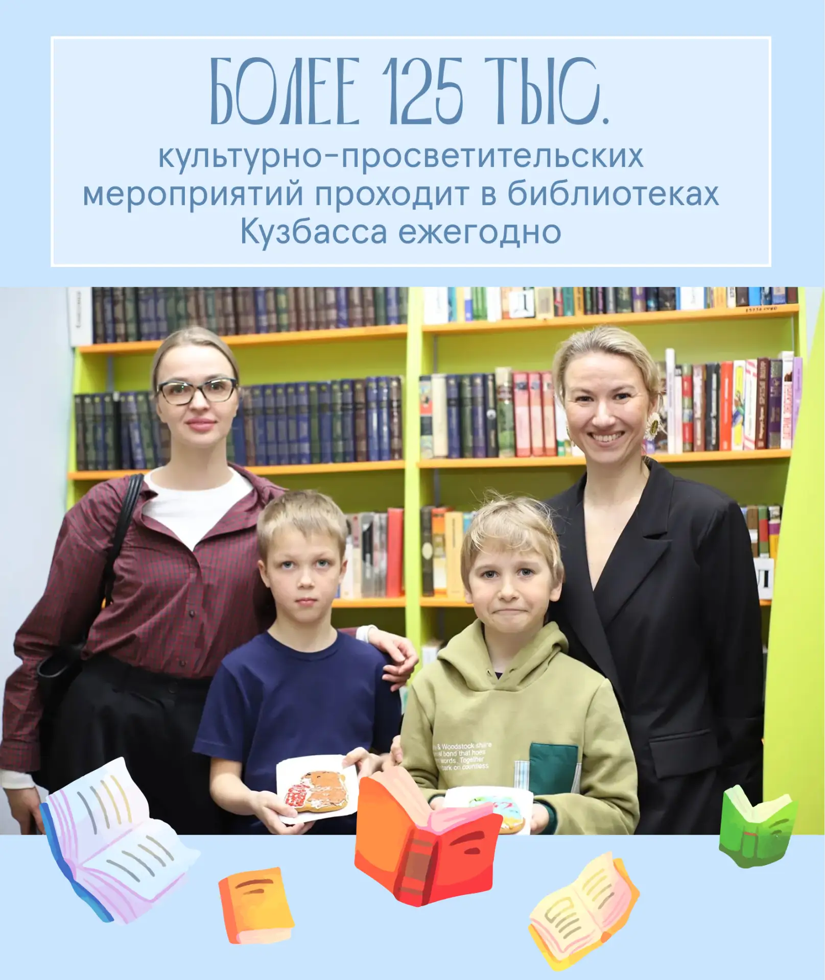 В преддверии Общероссийского дня библиотек собрали в карточках главное о библиотечной системе Кузбас