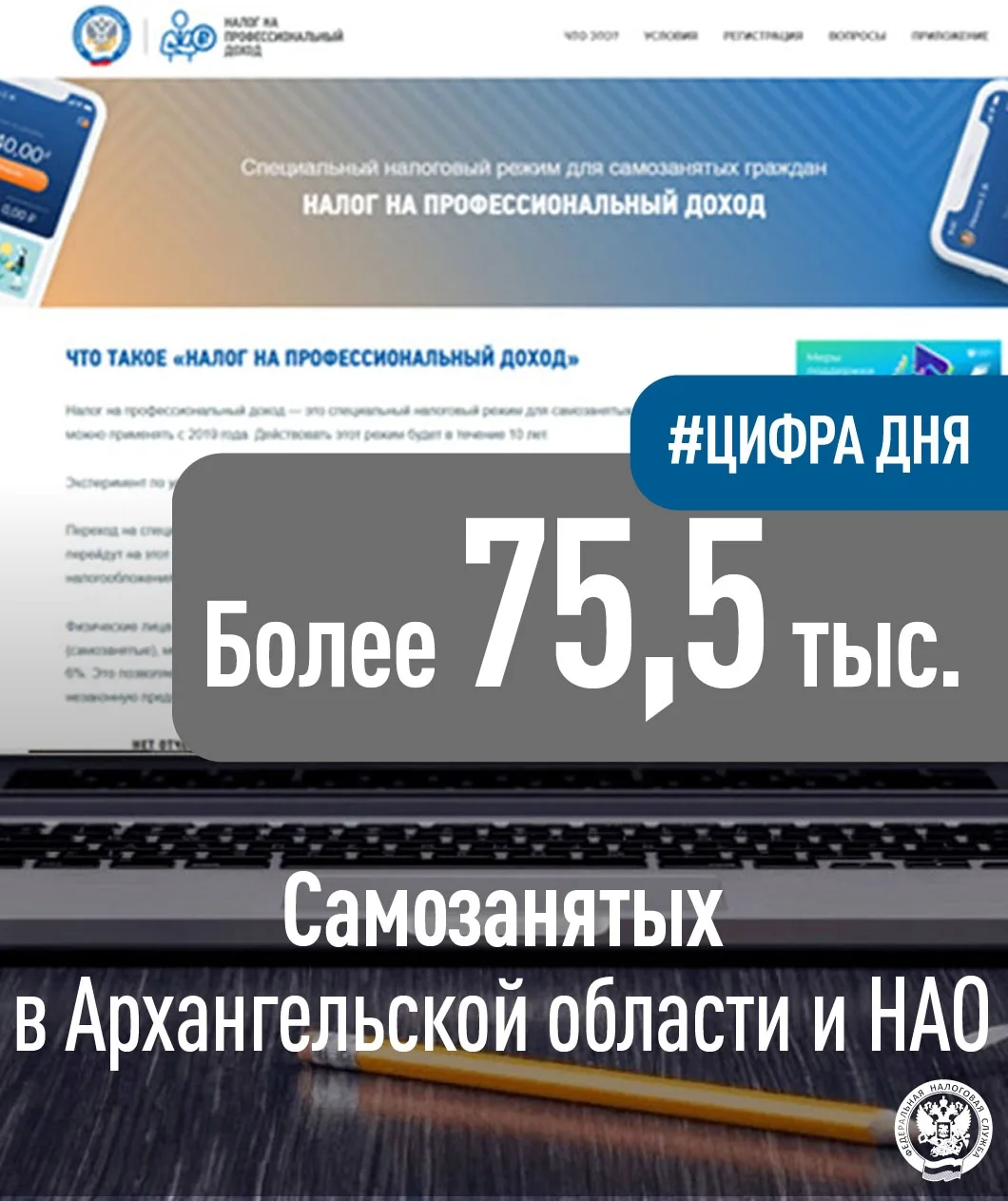 📊 С начала действия специального налогового режима на территории Архангельской области и Ненецкого 