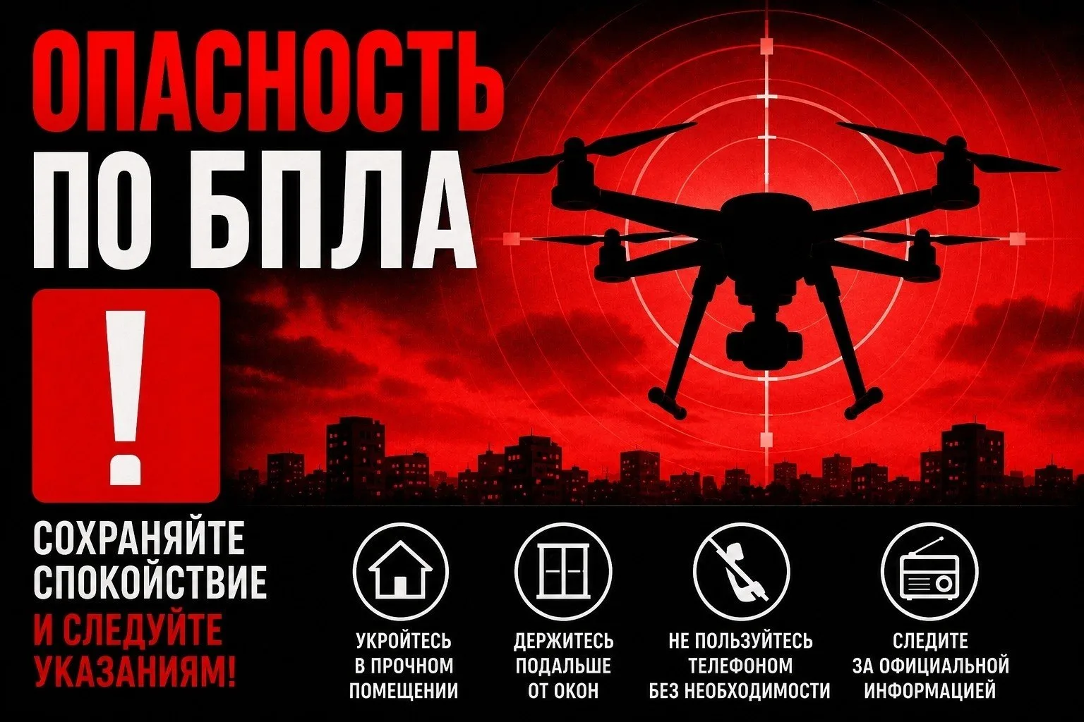 ⚡️Брянка, Алчевск, Перевальск и далее на Луганск, Ровеньки, Антрацит - угроза БПЛА, сообщают монитор