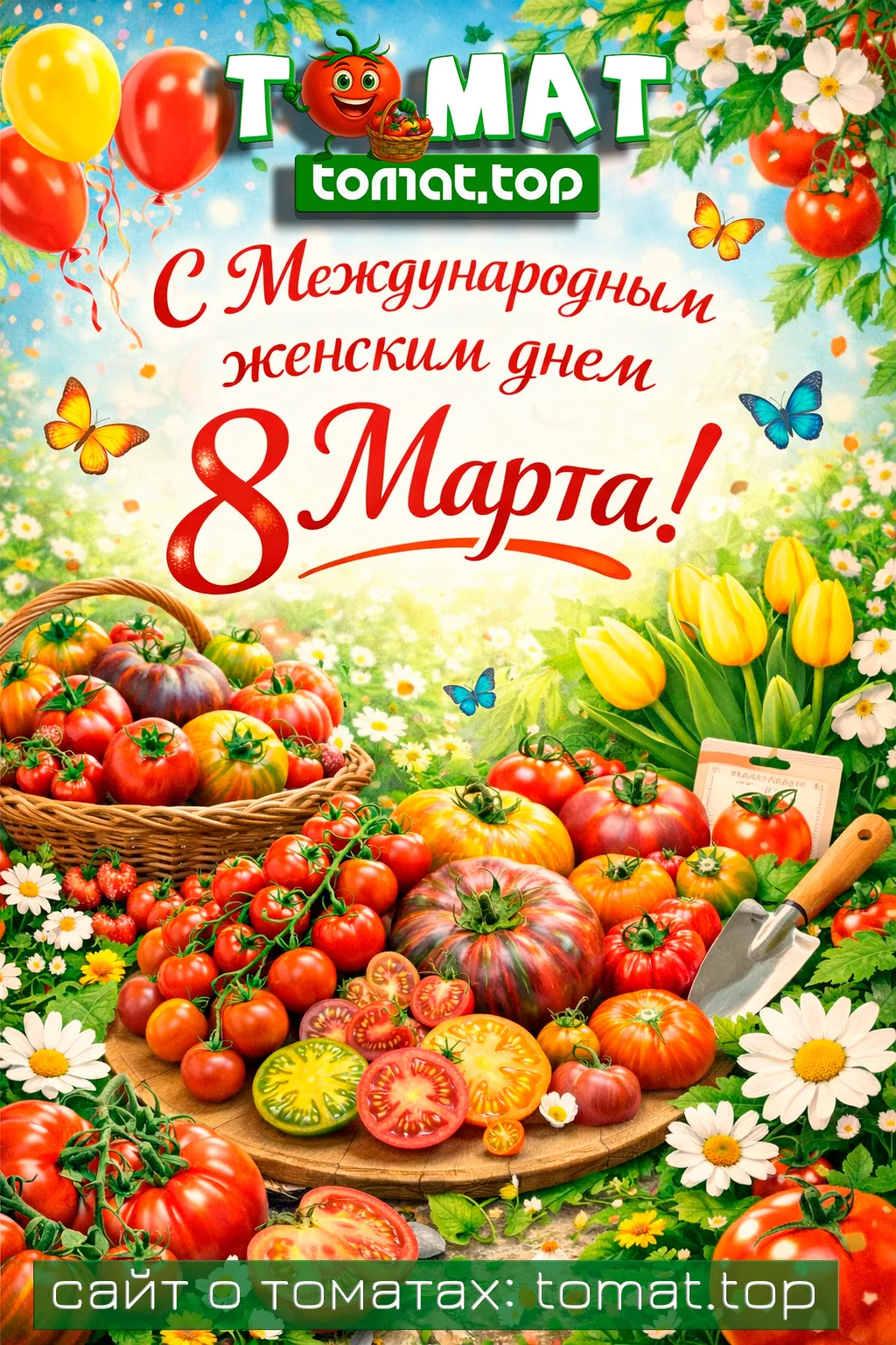 Милые женщины, с праздником!  🍅🌷