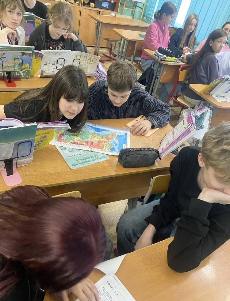 💢  День географии   🔹 Наши школьники приняли участие в образовательном проекте Русского географическ