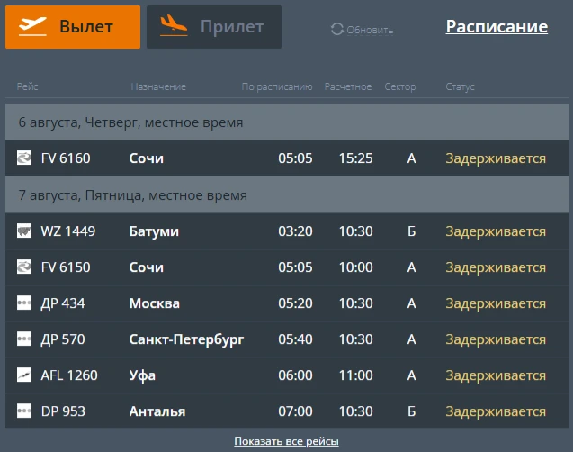 ✈️ 17 рейсов задерживаются в пермском аэропорту

В «Большом Савино» перенесли вылет самолетов в Моск