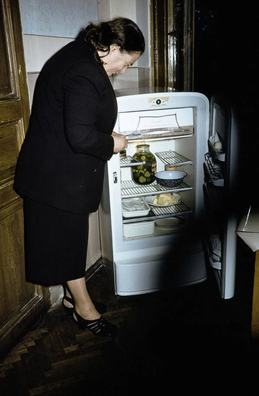 Хозяйка на кухне где-то в Москве, 1950-е