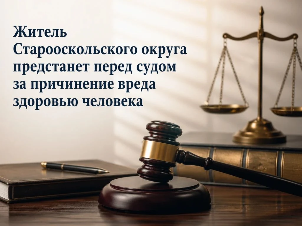 Житель Старооскольского округа предстанет перед судом за причинение вреда здоровью человека.

Староо