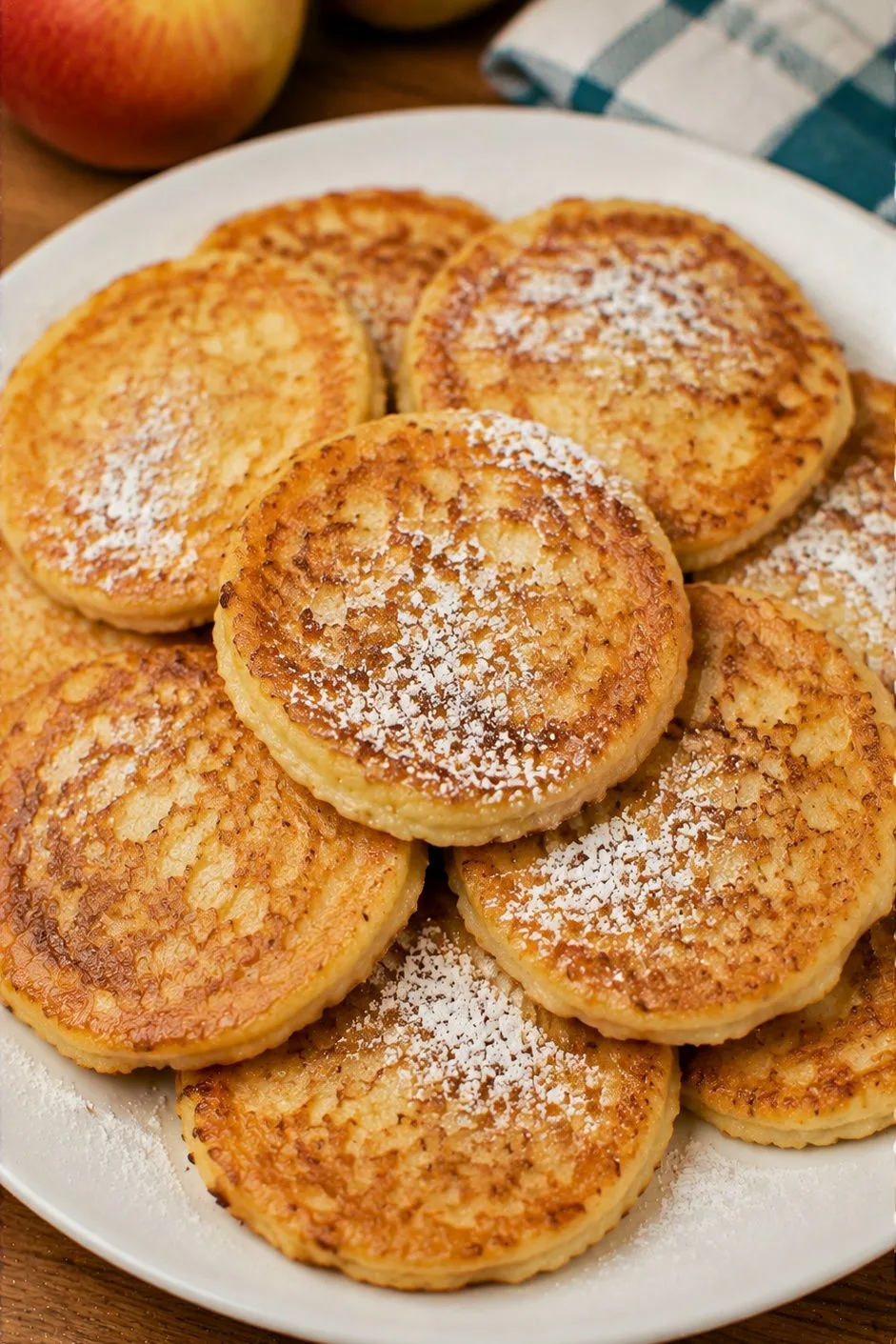 Яблочные оладьи - быстро и очень вкусно!