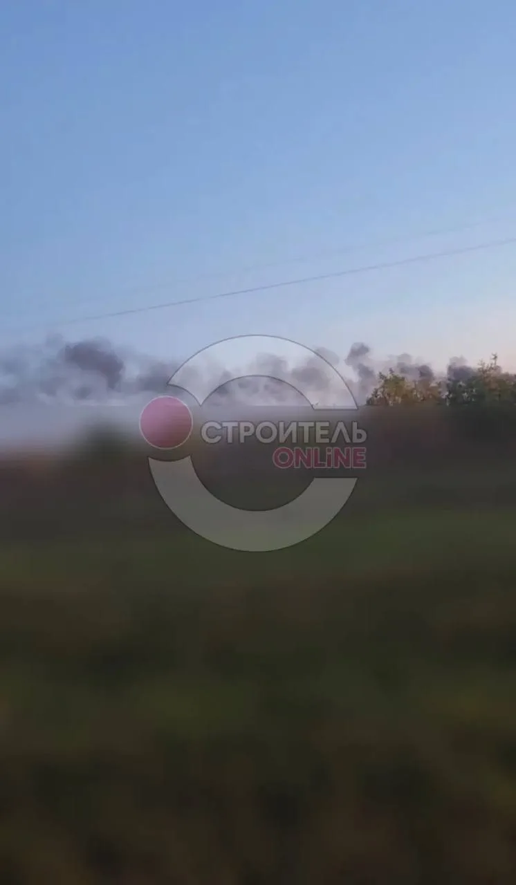 🔥В районе Яковлевского ГОКа поднимается столб дыма
