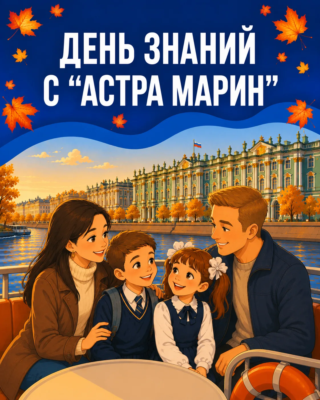 🍂 «Астра Марин» поздравляет всех с Днем знаний и желает удачи в новом учебном году!