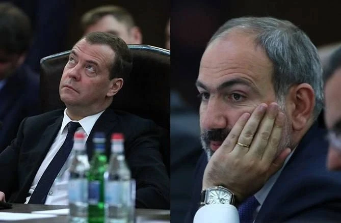 Пашинян рискует больно приземлиться прямо на свою вялую задницу, — Медведев.   Население Армении про